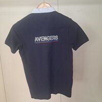 Polo Neck Navy Blue Tshirt