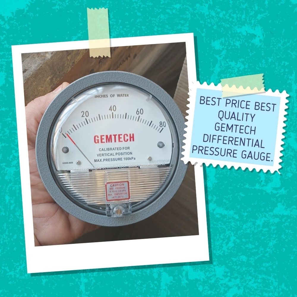 Gemtech Differential Pressure Gauge Supplier From Jodhpur Rajasthan