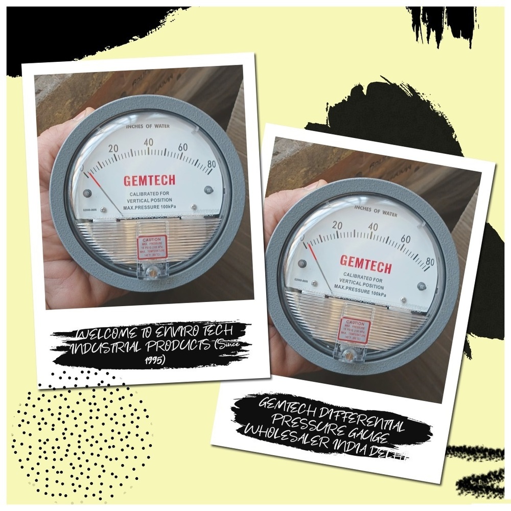Gemtech Differential Pressure Gauge Supplier From Jodhpur Rajasthan