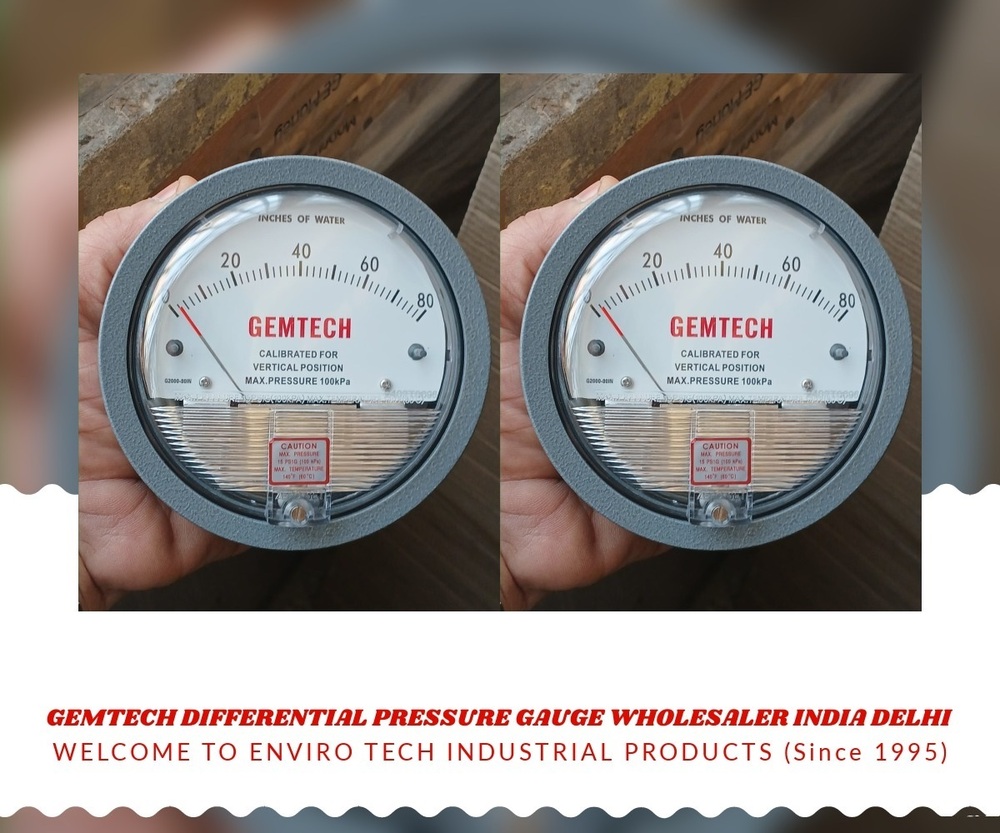 Gemtech Differential Pressure Gauge Supplier From Jodhpur Rajasthan
