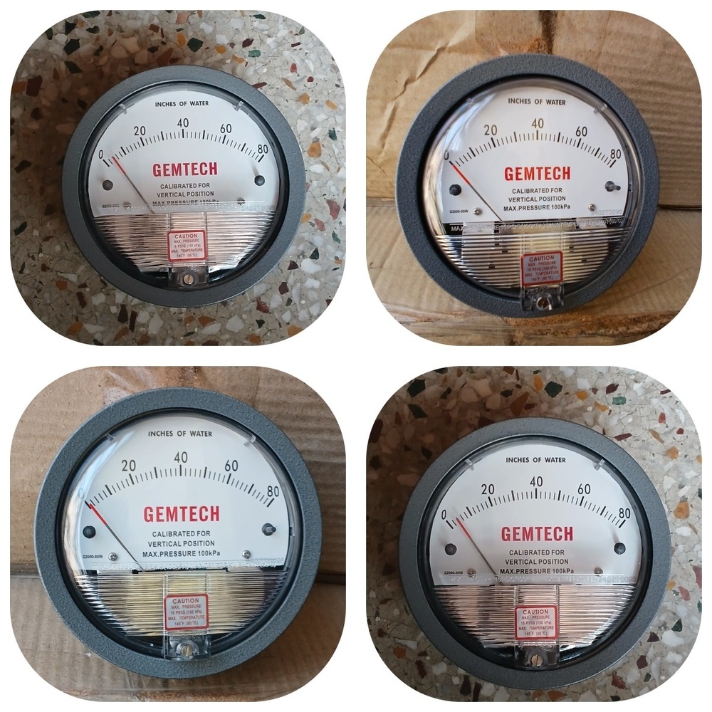 GEMTECH Differential Pressure Gauge Wholesaler From Koraput Odisha
