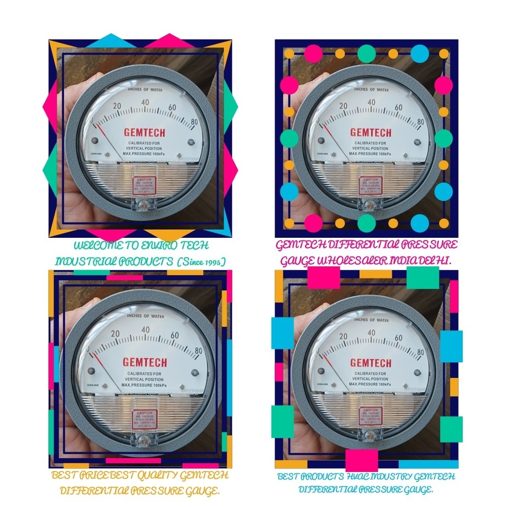GEMTECH Differential Pressure Gauge Wholesaler From Koraput Odisha