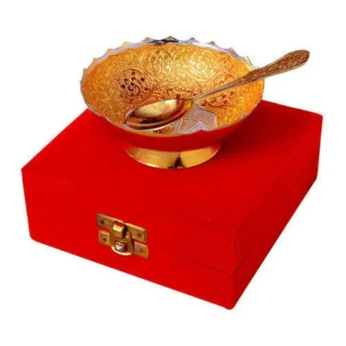 Gold & Silver Plated Bowl Set - Color: Various Available