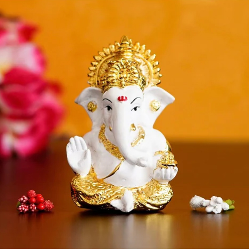 Polyresin Lord Ganesha Statue - Color: Various Available