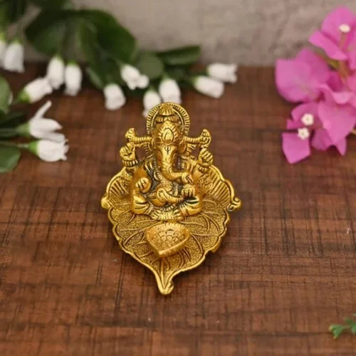Ganesh Brass Diya - Color: Various Available