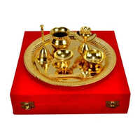 Gold Plated Pooja Thali