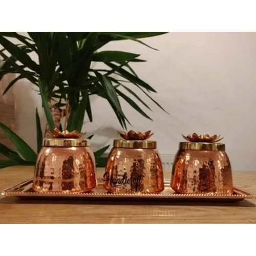 Copper Finish Dry Fruit Gift Box - Color: Different Available
