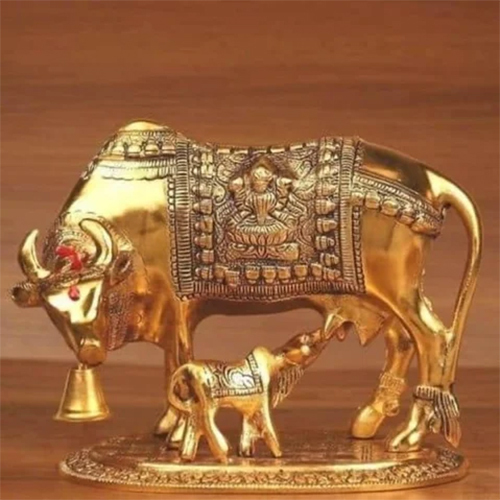Brass Kamdhenu Cow For Wedding Gift - Color: Various Available