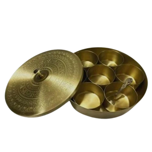 Pure Brass Masala box