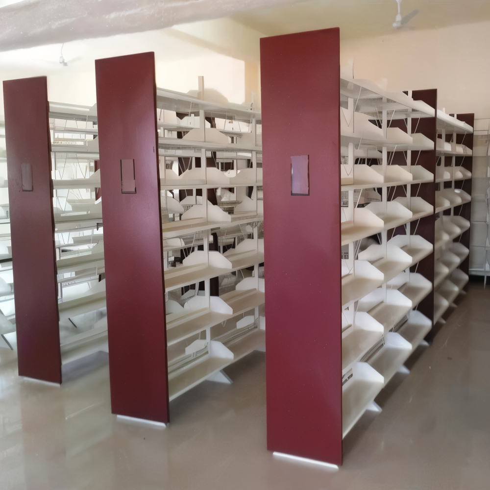Double Sided Library Book Shelve