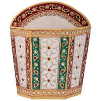 Meenakari Marble Toothpaste Holder - Color: As Per Requirement