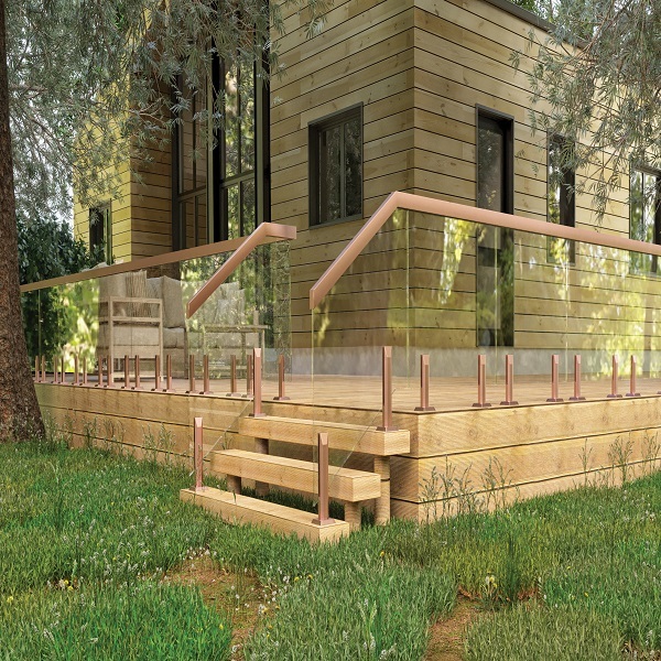 Sleek Aluminium Glass Railing