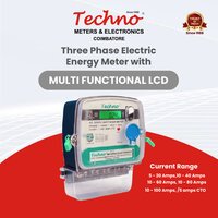 60a Three Phase Digital Energy Meter - Accuracy: Class 1