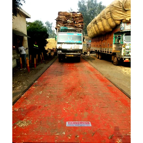 Pit Type Weighbridge - Color: Red