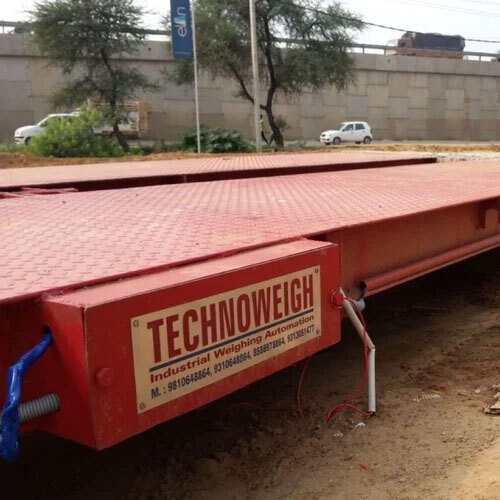 Steel Mobile Weighbridge - Color: Red