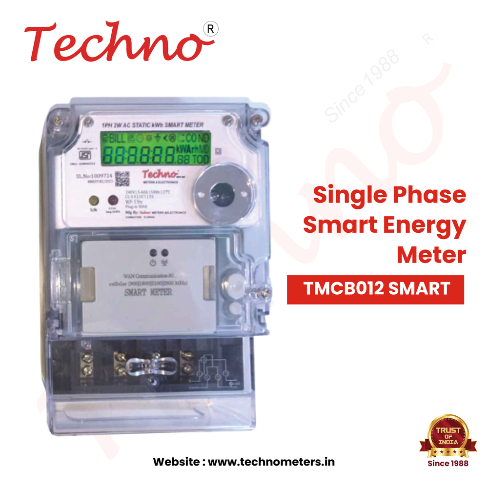 Single Phase Smart Energy Meter - Accuracy: Class 1