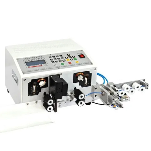 Automatic Wire Cutting Middle Stripping Machine - Color: White