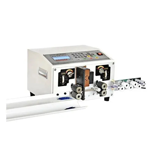 Uk-350 Automatic Double Wire Cutting Stripping Machine - Color: White