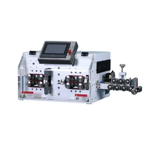 Automatic Multicore Wire Inner And Outer Cutting Stripping Machine - Color: White