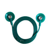 Esd Grounding Cord - Plastic, 1.5 M Length, Green Color | 220 Volt Output For Electric Appliance Safety & Reliability