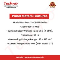 LED Techno Digital Voltmeter for Control Panel