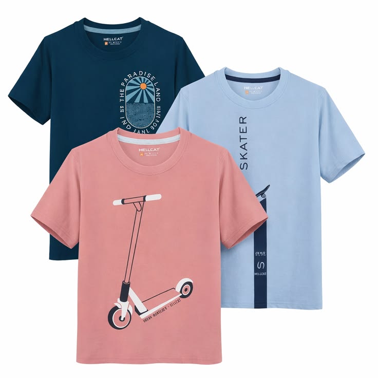 Custom Printed Round Neck T Shirts