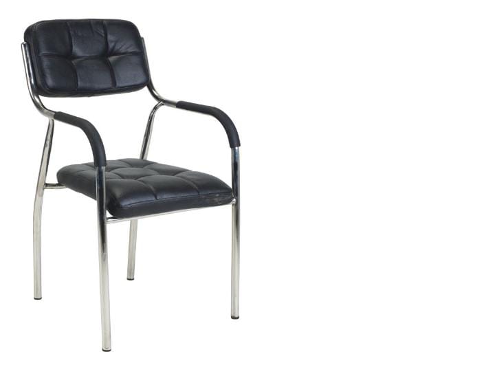 OM WOODS DMC 116 WAITING CHAIR - High-Quality Plastic, Indoor Furniture, Silver Color | Modern Design, Eco-Friendly, Smooth Finishing