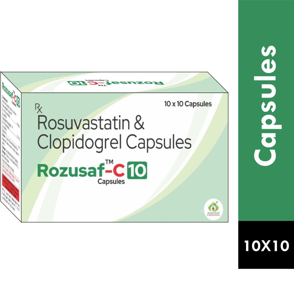 ROZUSAF C 10 CAPSULE - ROSUVASTATIN(10MG) & CLOPIDOGREL(75MG) CAPSULE
