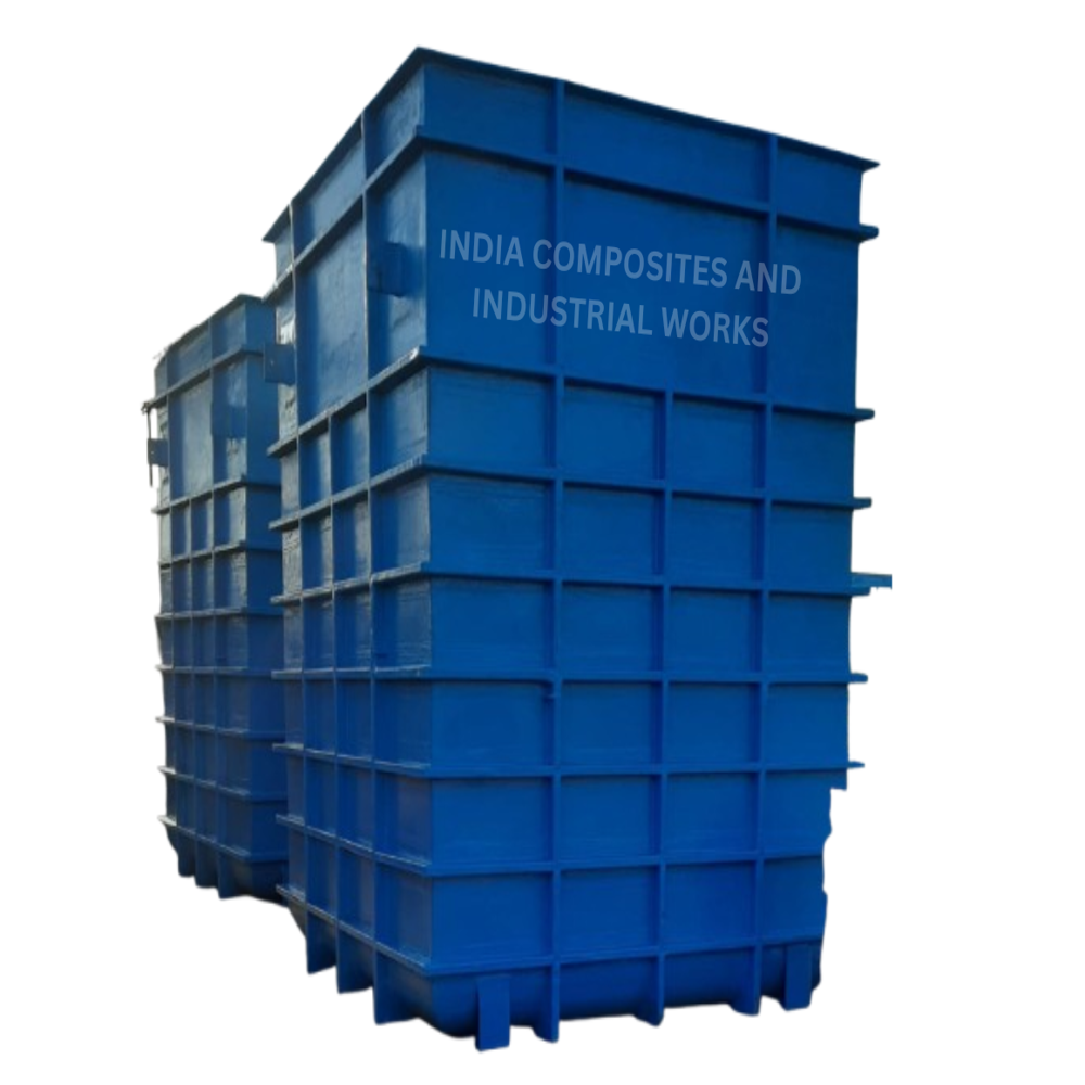 Frp Tank - Industrial Grade, Standard Size, Blue Color | Corrosion Resistant, Lightweight & Durable, Low Maintenance, Customizable Design