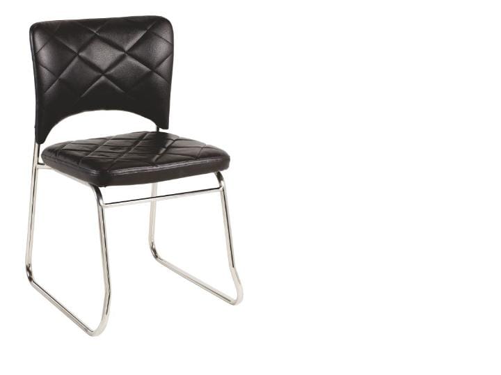 Om Woods Dmc 132 Waiting Chair - Stainless Steel, Eco-friendly Design | Smooth Finish, Indoor Use, Warranty Included