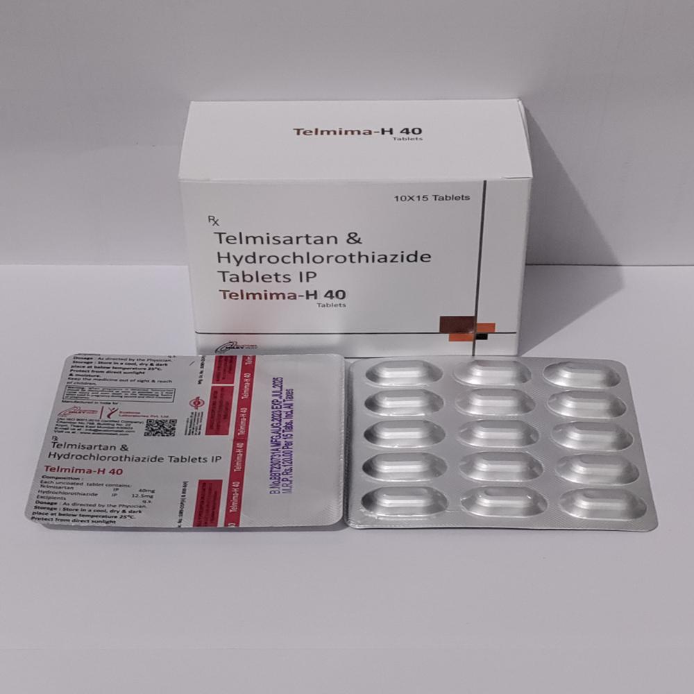 Telmima-h 40 Tablet (Telmisartan 40mg And Hydrochlorothiazide 12 - Drug Type: General Medicines