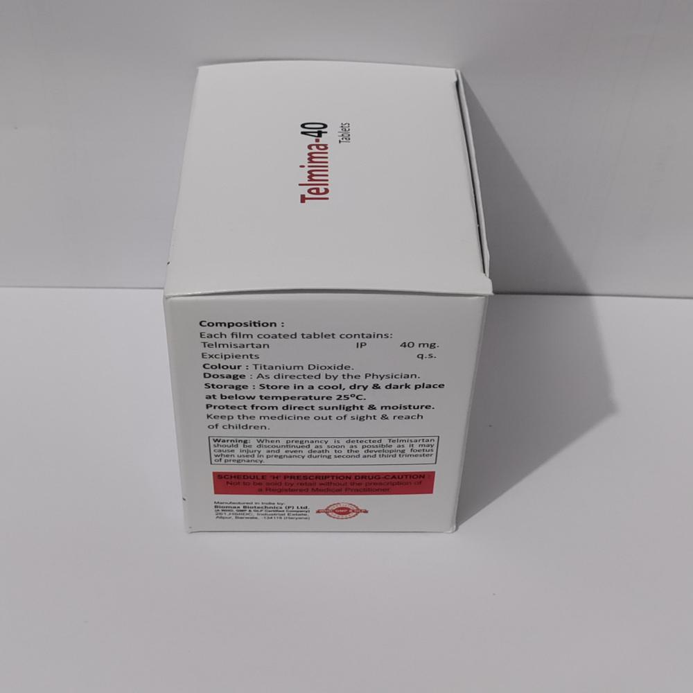 Telmima-40 Tablet (Telmisartan 40mg Tablet)