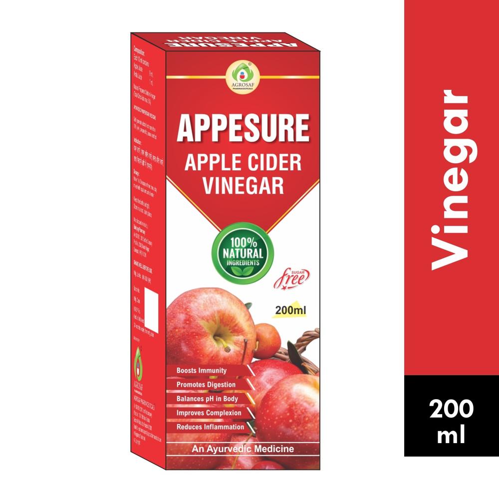 APP-ESURE APPLE CI-DER VINE-GAR - Each 10ml Contains : Apple Juice 9 Ml , Amla Juice 1 Ml
