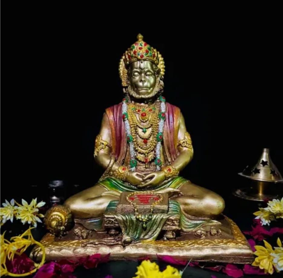 Meditating Hanuman ji Idol