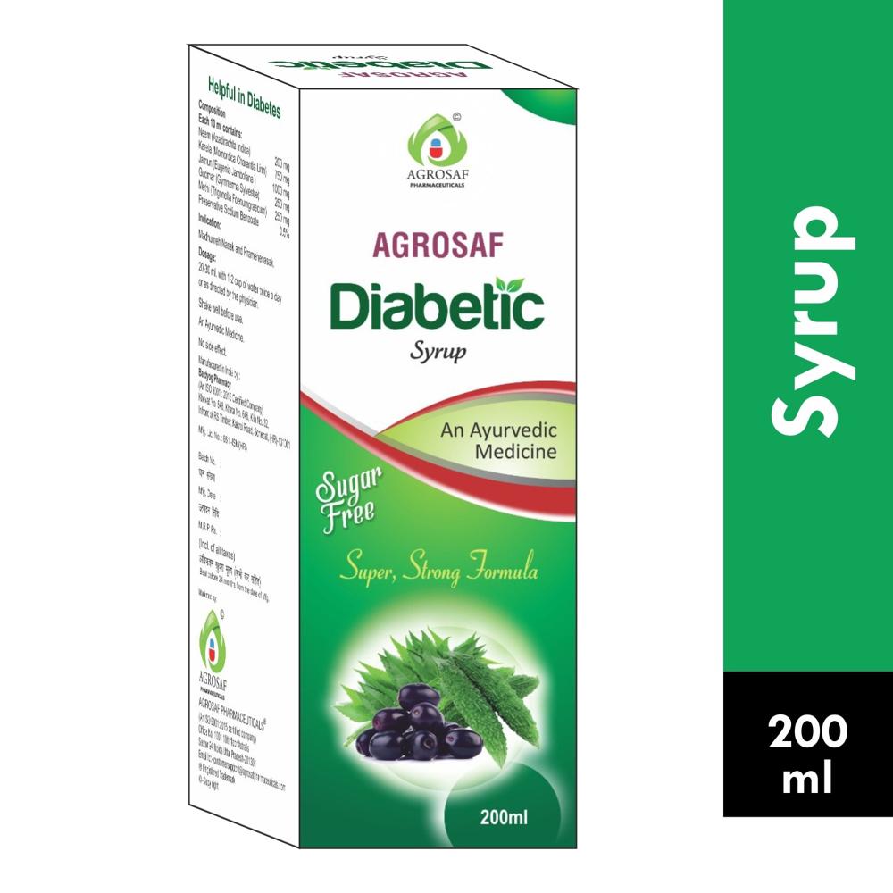 AGROSAF DIABETIC SYRUP - Neem (azadirachta Indica) 200 Mg., 