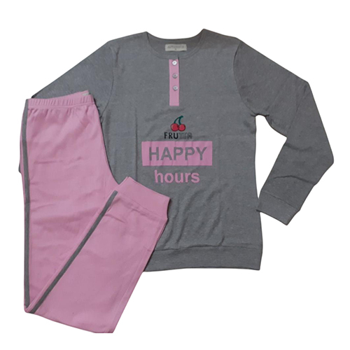Ladies Modern Pyjama Set - Color: Multicolor