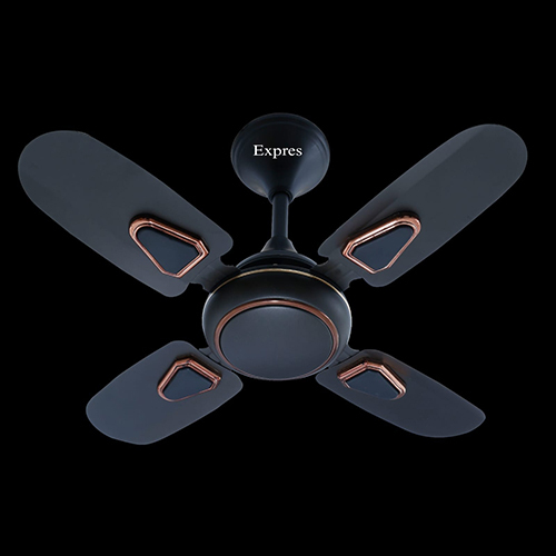 4 Blade Ceiling Fan - Color: Black