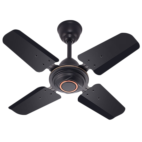 4 Blade Fancy Ceiling Fan - Color: Black