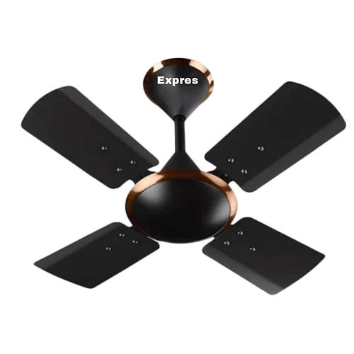 4 Blade Black Aluminium And Copper Winding Ceiling Fan - Power Source: Electrical