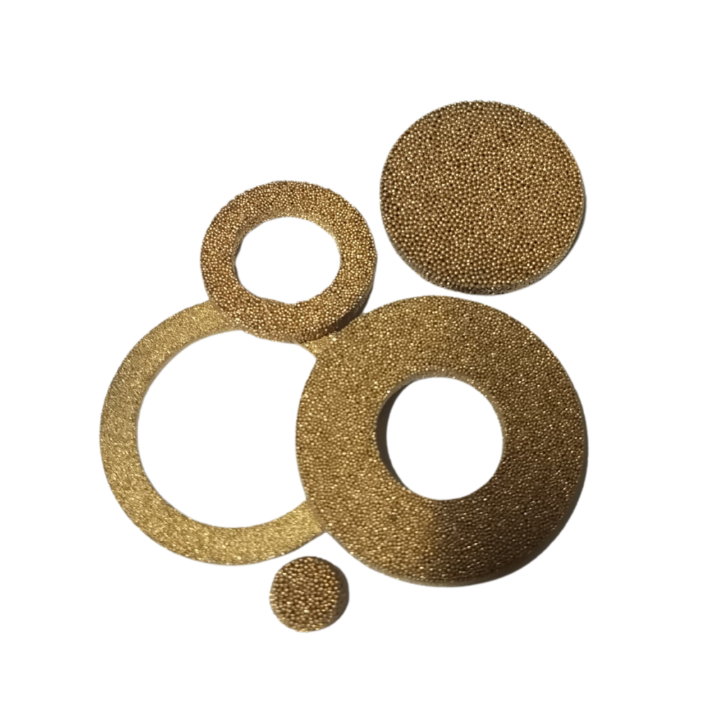 Sintered Bronze Filter Elements - Color: Brown