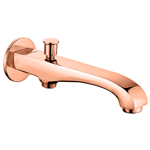 Bath Spout with Button Provision for Hand Shower with Wall Flange
