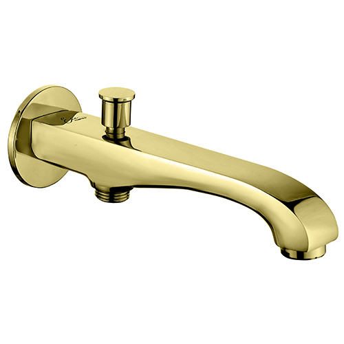 Bath Spout with Button Provision for Hand Shower with Wall Flange