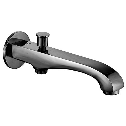 Bath Spout with Button Provision for Hand Shower with Wall Flange