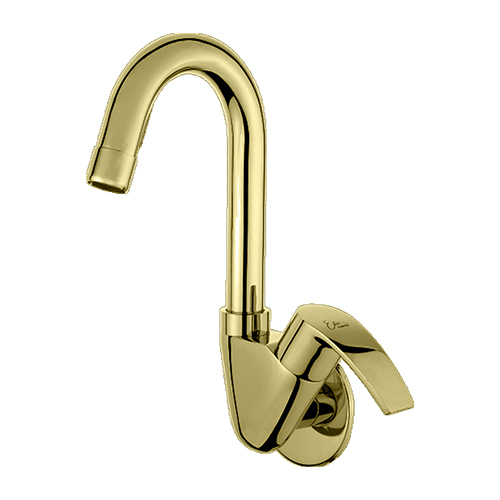 Pink Cock With Regular Swinging Spout (With Wall Flange) - Feature: High Quality