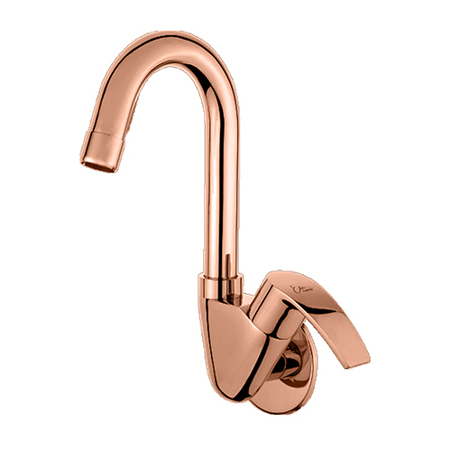 Pink Cock with Regular Swinging Spout (With Wall Flange)