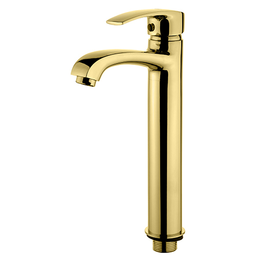 Single Lever Basin Mixer Extended (300mm) with 600 mm Long Braided Hoses