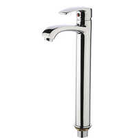 Single Lever Basin Mixer Extended (300mm) with 600 mm Long Braided Hoses