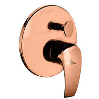Single Lever Exposes Parts Kit of Hi-Flow Diverter Consisting of Operating Lever, Wall Flange and Button
