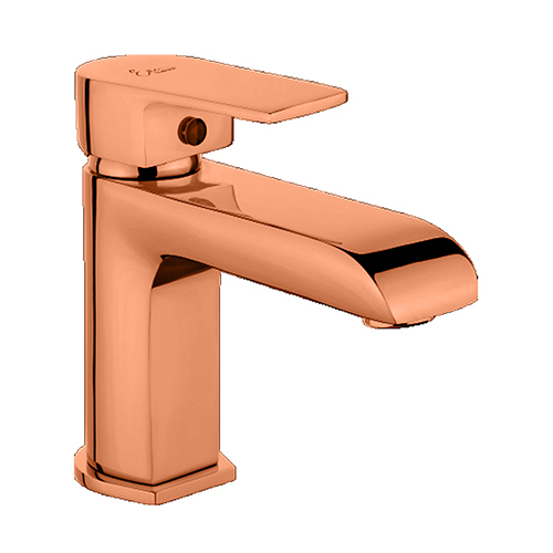 Single Lever Basin Mixer with 450mm Long Braided Hoses
