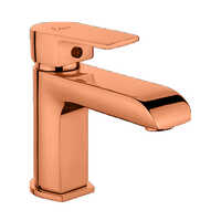 Single Lever Basin Mixer with 450mm Long Braided Hoses